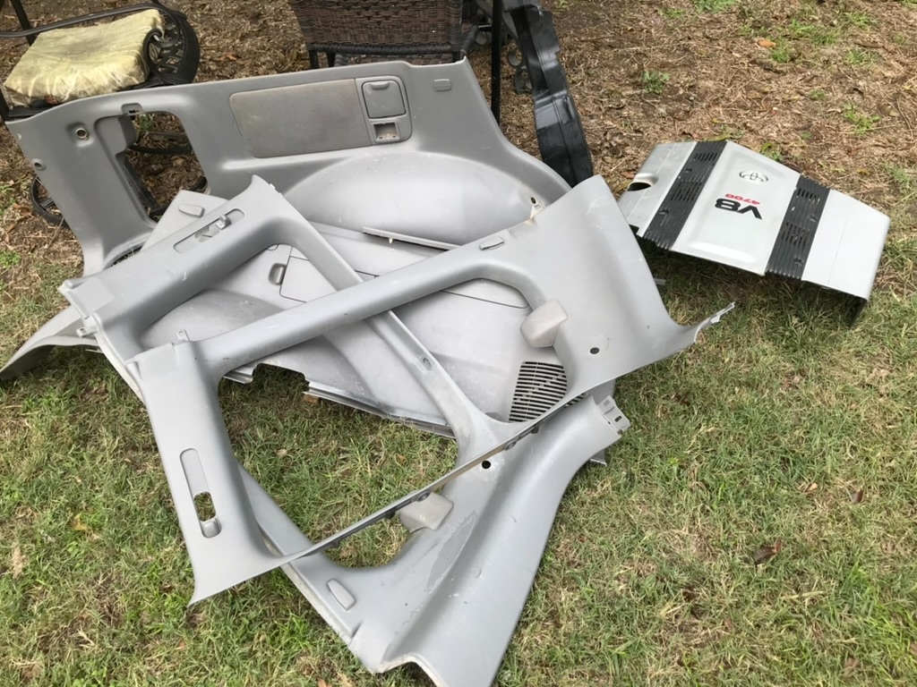 Interior plastic stripped out, raw chassis exposed