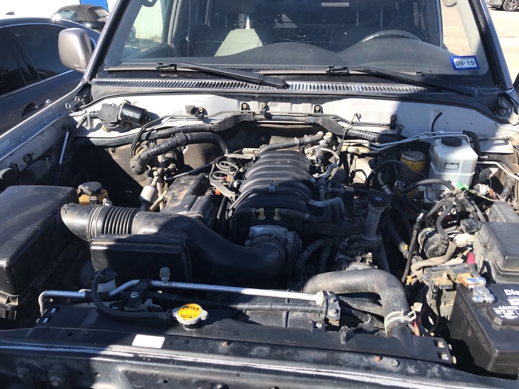 Clean, reassembled engine bay after work